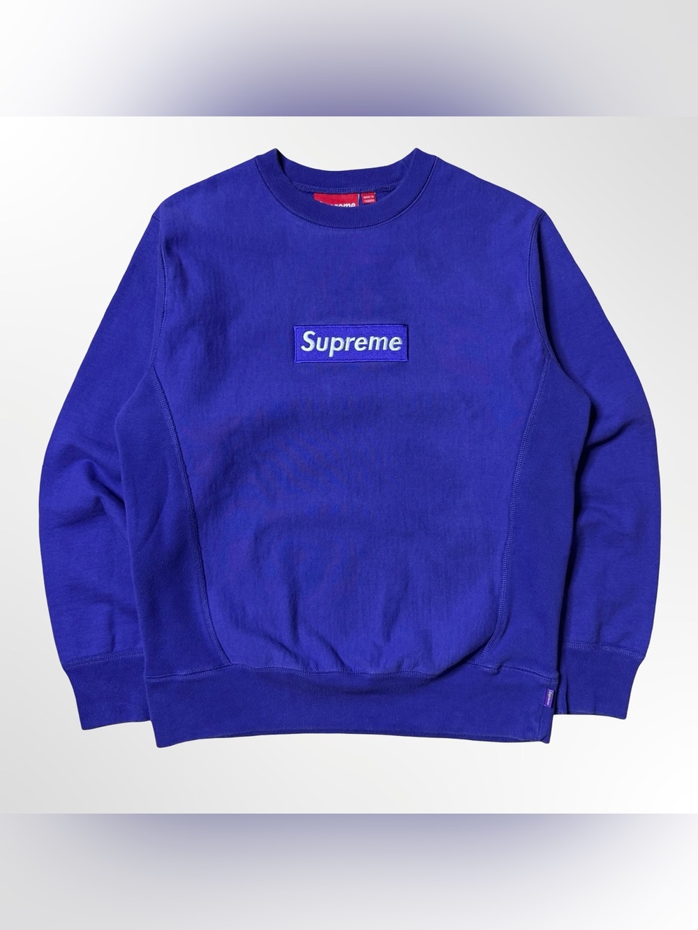 2007 Supreme Purple Box Logo Crewneck Sweatshirt Mens Small CYC Canada